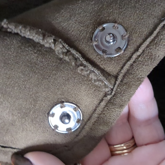 VELVET by Graham and Spencer* reversible ALBANY faux suede Sherpa jacket size L - Picture 7 of 17